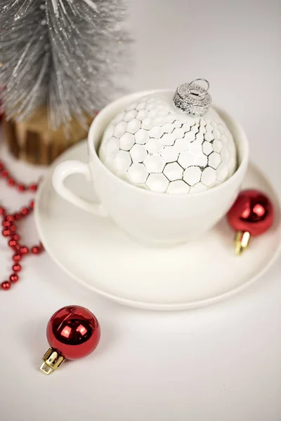 Noel kahve ya da çay — Stok fotoğraf