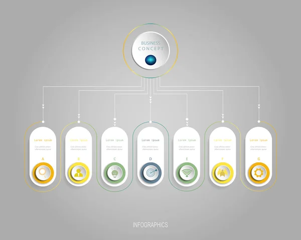 아이콘 Infographic 디자인 워크플로 레이아웃 프로세스 다이어그램 순서도 그래프 비즈니스 로열티 프리 스톡 일러스트레이션
