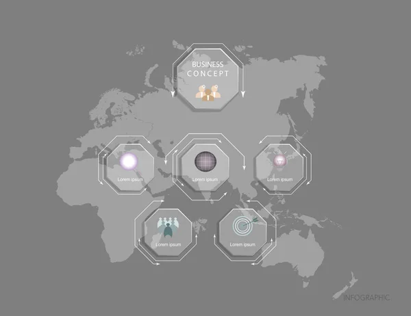 Çokgen etiket tasarımını Infographics vektör tasarım şablonu. Vektör illüstrasyon iş kavramı, simge, 5 step.Infographic öğesi için iş akışı düzeni, diyagram, web tasarım.