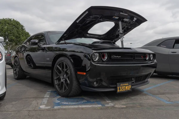 American muscle car Dodge Challenger exhibited at Torqued tour — Stock Photo, Image