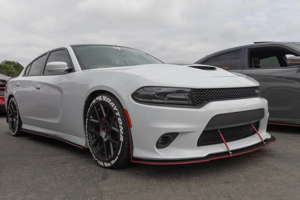 American muscle car Dodge Charger exhibited at Torqued tour — Stock Photo, Image