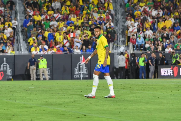 Бразильський футболіст Немар молодший, під час міжнародного дружніх — стокове фото