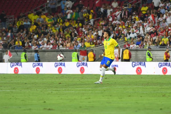 Giocatore di calcio brasiliano Neymar Jr, durante International Friendly — Foto Stock