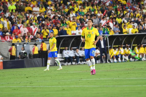 Brasilianischer Fußballspieler roberto firmino — Stockfoto