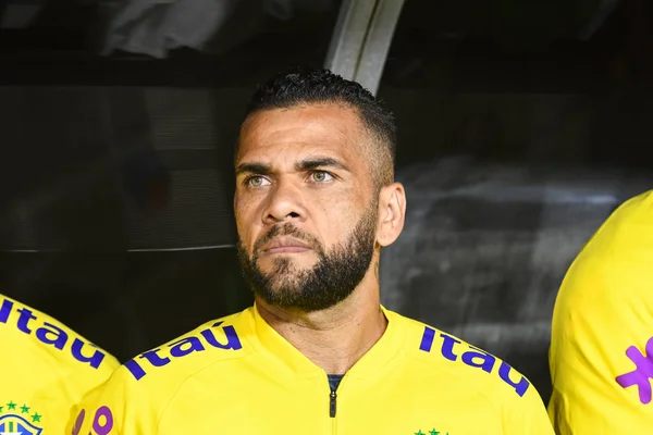 Dani Alves, futbolista brasileño, durante International Friendl — Foto de Stock