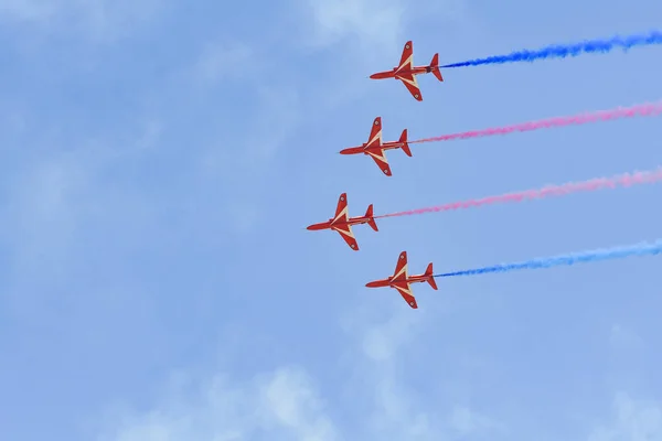 Η Royal Air Force Aerobatic Team Βέλη κατά τη διάρκεια της Miramar Air — Φωτογραφία Αρχείου