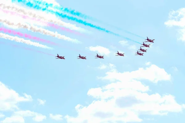 The Royal Air Force Aerobatic Team Arrows during the Miramar Air — Stock fotografie