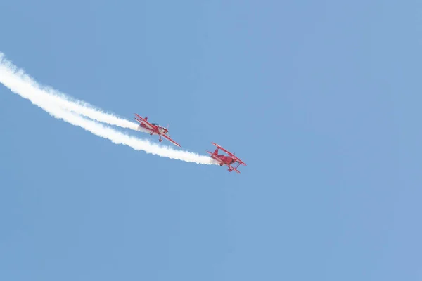 Equipo Oracle Sean D.Tucker y Jessy Panzer durante el Miramar Ai —  Fotos de Stock