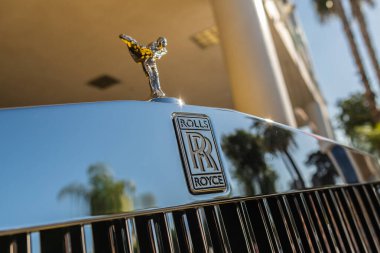 Galpin araba fuarı sırasında Rolls Royce amblem detayı sergilenecek.