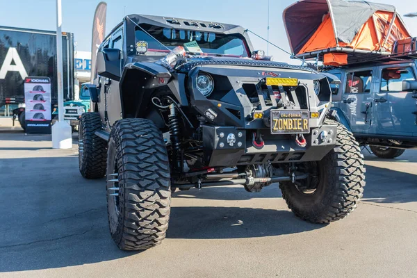 Jeep in mostra durante Galpin car show . — Foto Stock