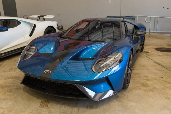 Ford GT Supercar in mostra durante Galpin car show . — Foto Stock