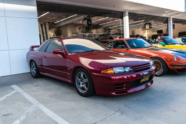 Nissan skyline gt-r auf der galpin car show. — Stockfoto