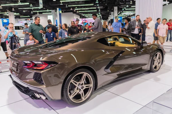 Chevrolet Corvette Stingray C8 2020 in mostra durante Orange Cou — Foto Stock