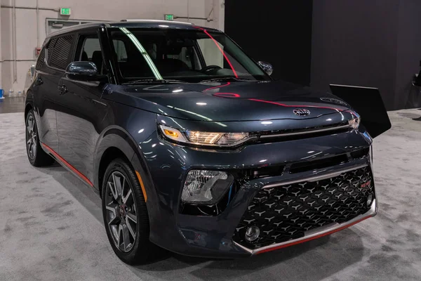 Kia Soul GT-Line in mostra durante Orange County International A — Foto Stock