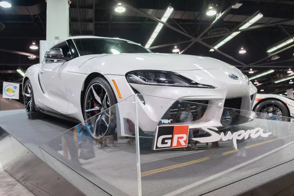 Toyota GR Supra en exhibición durante el Condado de Orange Au Internacional —  Fotos de Stock