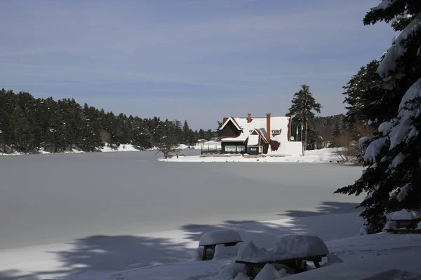 Lago Golcuk Bolu Turquia — Fotografia de Stock