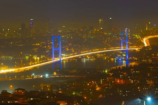 Puente Del Bósforo Skyline Estambul —  Fotos de Stock