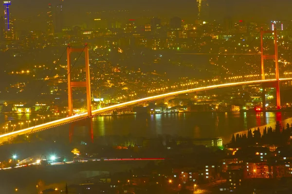 Puente Del Bósforo Skyline Estambul — Foto de Stock