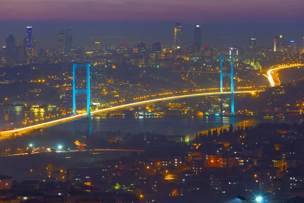 Puente Del Bósforo Skyline Estambul — Foto de Stock