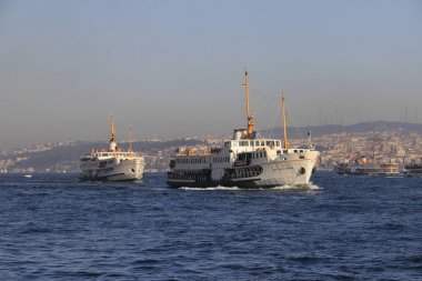 Boğaz ve galata Kulesi istanbul City, Türkiye'nin görünümünü
