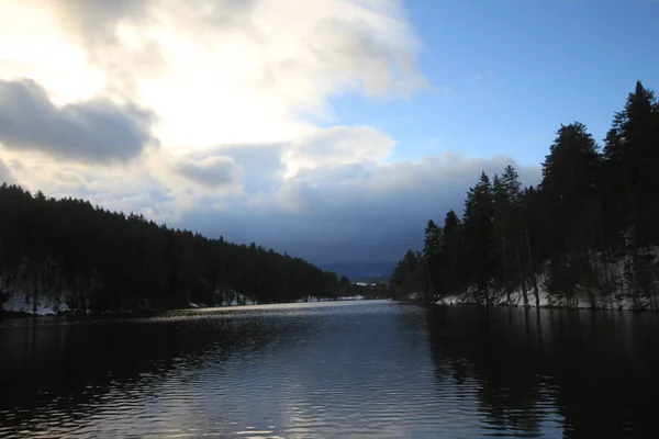 Bilecik Bozcaarmut Pond Skyline — Stock Photo, Image