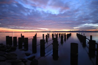Uzun pozlama iskelesi ve manzarası