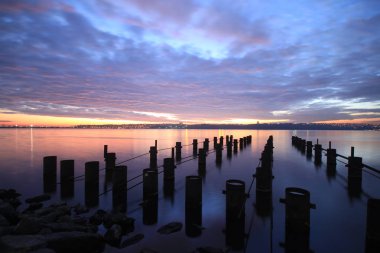Uzun pozlama iskelesi ve manzarası