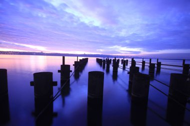 Uzun pozlama iskelesi ve manzarası