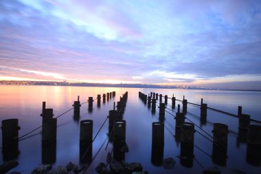Uzun pozlama iskelesi ve manzarası