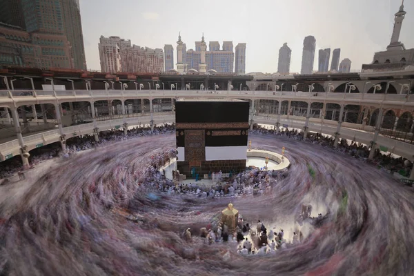 Мекка Саудівська Аравія 2016 Вересня Мусульмани Паломників Усього Світу Обійти — стокове фото