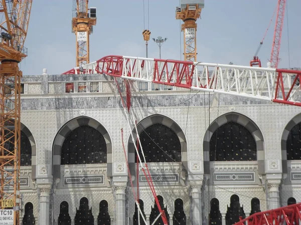 Saudi Arabien Mekka Juni 2015 Kaaba Auf Kran Gestürzt 300 — Stockfoto