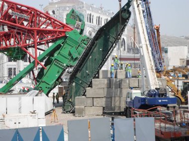 Suudi Arabistan-Mekke 20 Haziran 2015, Kaaba vinç üstüne düştü, 300 kişi öldürüldü, vinç kazası