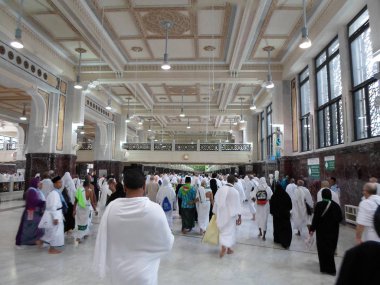 Suudi Arabistan-Mekke 20 Haziran 2019, Müslümanlar ibadet kutsal arazi içinde.