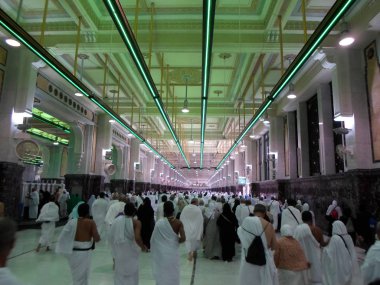 Suudi Arabistan-Mekke 20 Haziran 2019, Müslümanlar ibadet kutsal arazi içinde.