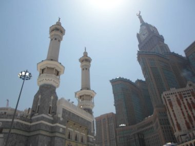 Suudi Arabistan-Mekke 20 Haziran 2019, Müslümanlar ibadet kutsal arazi içinde.