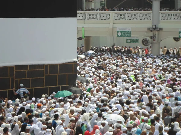 Szaúd Arábia Mecca Június 2019 Muzulmánok Imádják Szentföldön — Stock Fotó