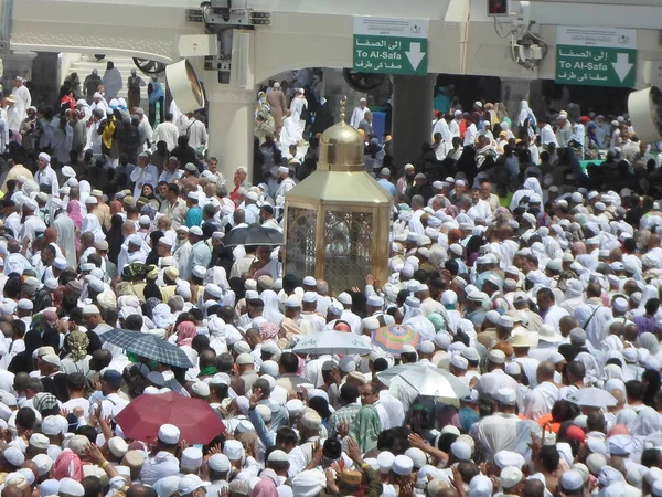 Szaúd Arábia Mecca Június 2019 Muzulmánok Imádják Szentföldön — Stock Fotó
