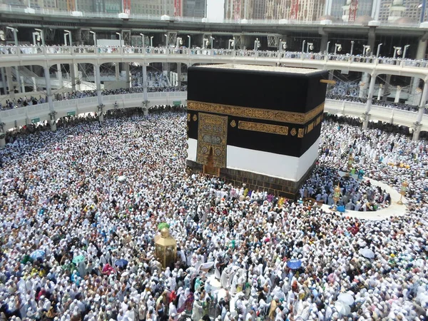 Саудовская Аравия Мекка Июня 2019 Года Мусульмане Поклоняются Святой Земле — стоковое фото