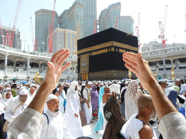 Saudi Arabia - Mecca 20 June 2019, Muslims worship in the Holy Land.