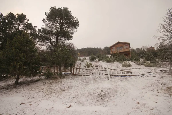 Lago Cubuk Aldeias Bolu Turquia — Fotografia de Stock