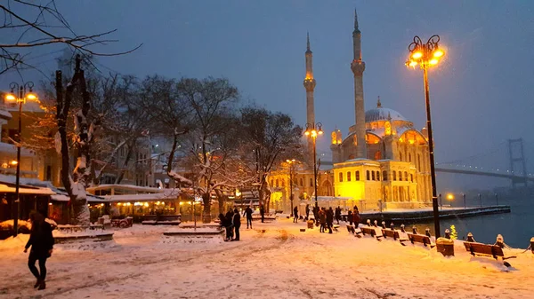 Bosphorus Bridge Ortakoy Mosque — Stock Photo, Image