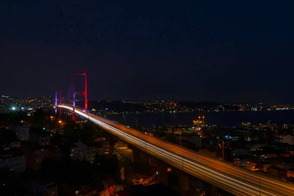 Bosporus Brücke Und Ortakoy Moschee — Stockfoto