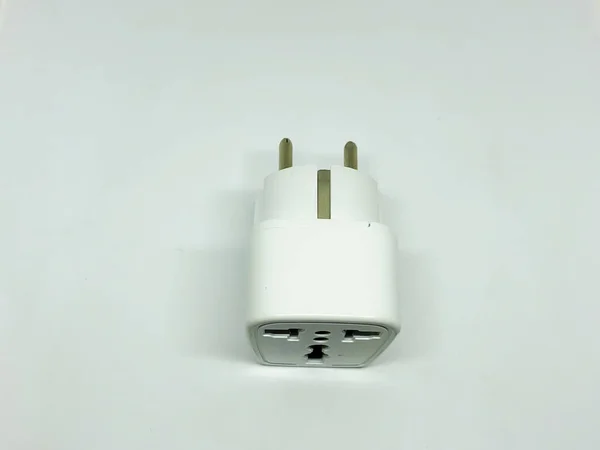 Universal Adapter White Background — Stock Photo, Image