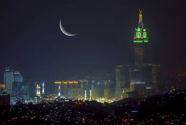 Мільйони Мусульман Збираються Саудівській Аравії Щорічного Хаджу Паломництво Вінтажному Стилі — стокове фото