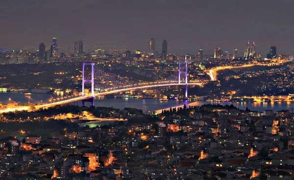 Boğaziçi Köprüsü Stanbul Şehri — Stok fotoğraf