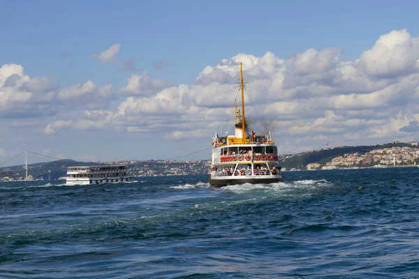 Sea Voyage Old Ferry Steamboat Bosporus Istanbul Turkey — Stock Photo, Image