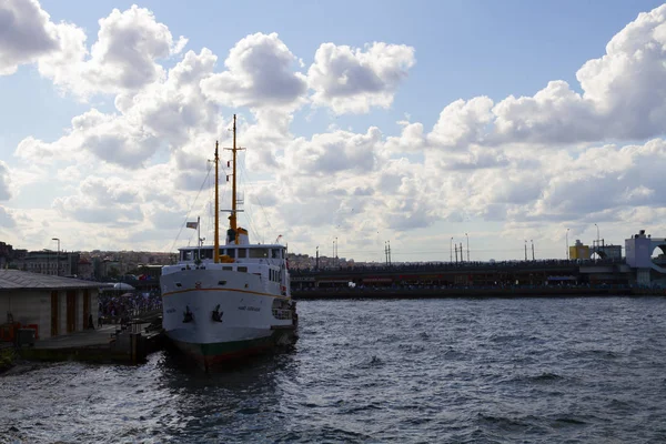 Tengeri Régi Komppal Steamboat Boszporusz Isztambul Törökország — Stock Fotó