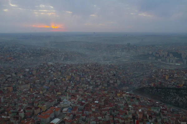 Istanbul Noite Cidade Paisagem — Fotografia de Stock