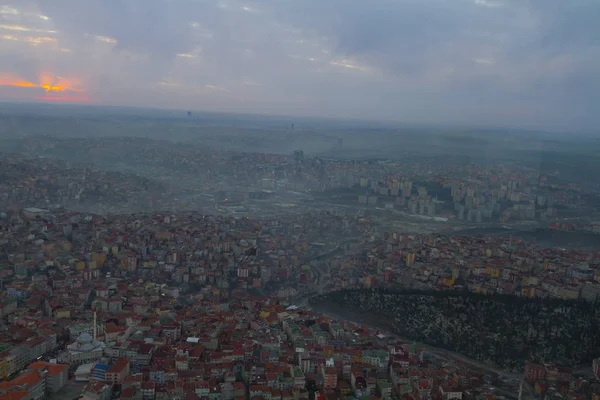 Istanbul Noite Cidade Paisagem — Fotografia de Stock