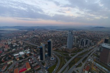 istanbul gece ve Manzara kenti